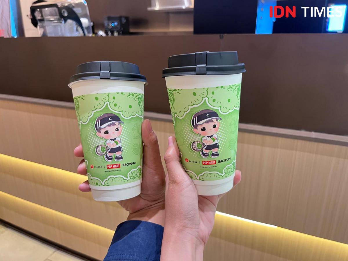 Potret Green Grape Milk Tea CHAGEE