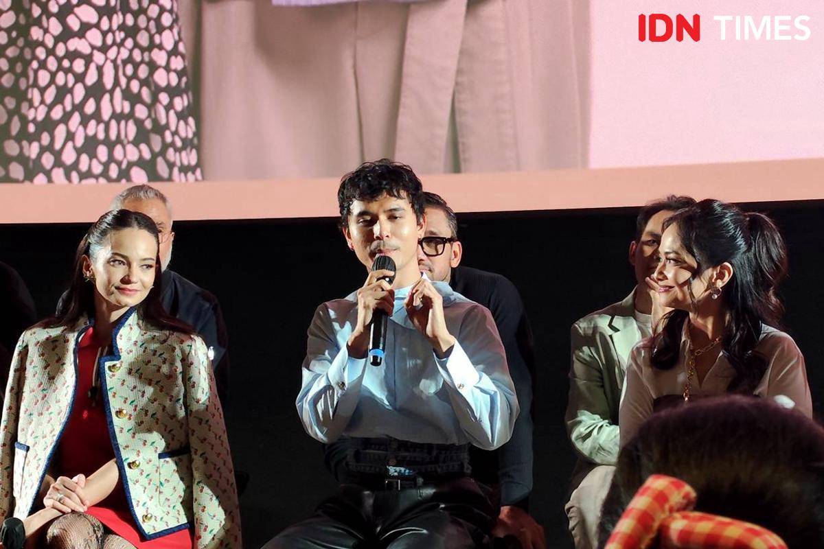 Jourdy Pranata di konferensi film "Yakin Nikah" di XXI Epicentrum, Jakarta, Kamis (2/10/2025)