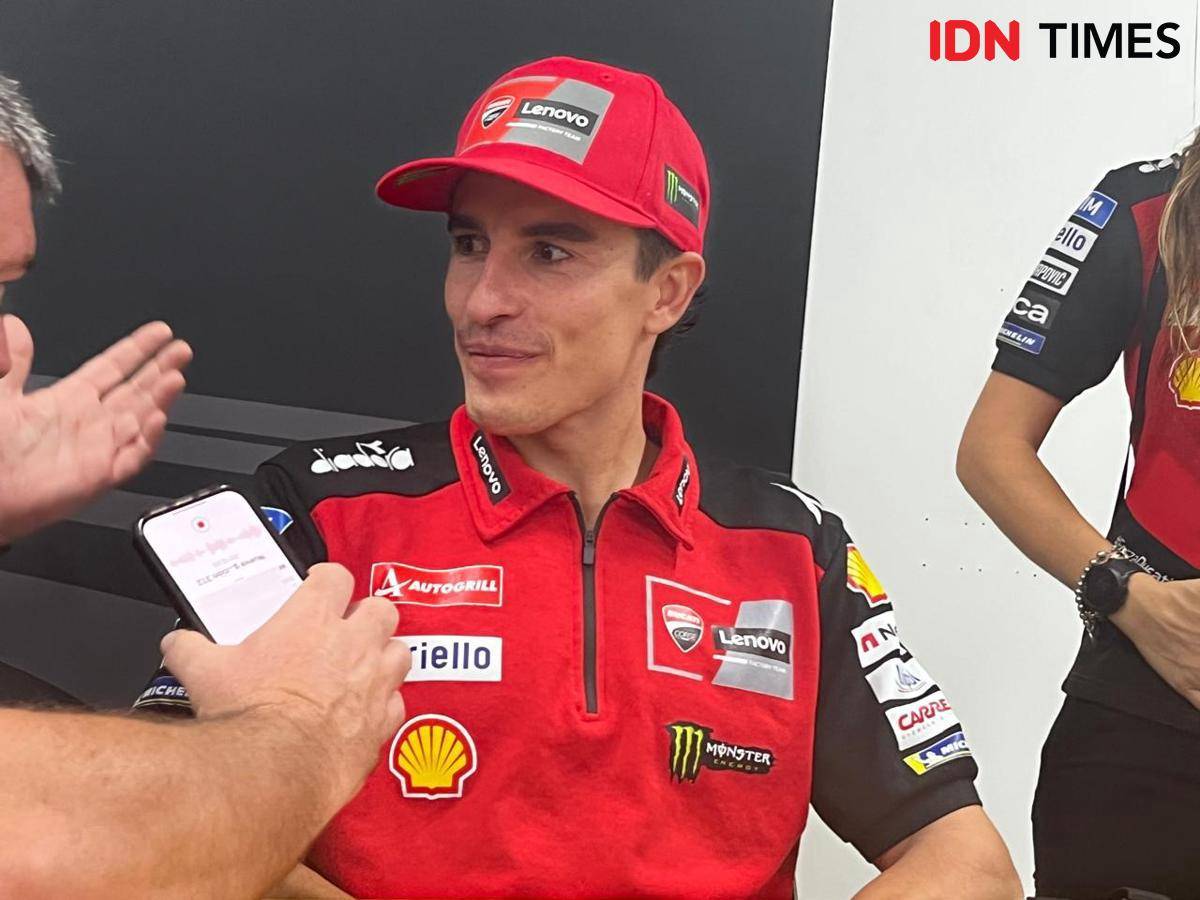 Pembalap MotoGP, Marc Marquez. (IDN Times/Linggauni)