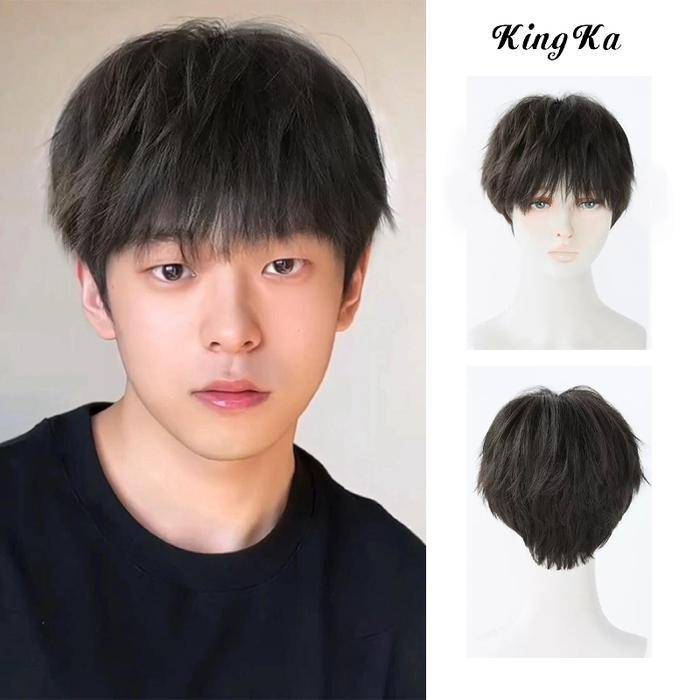 ilustrasi rambut palsu pria (tokopedia.com/king-ka)