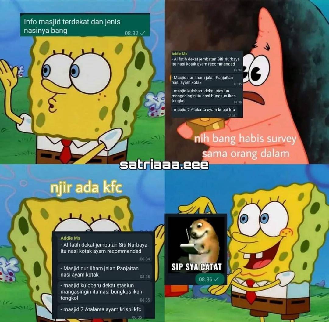 meme berburu nasi kotak