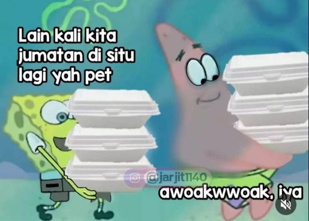 meme berburu nasi kotak