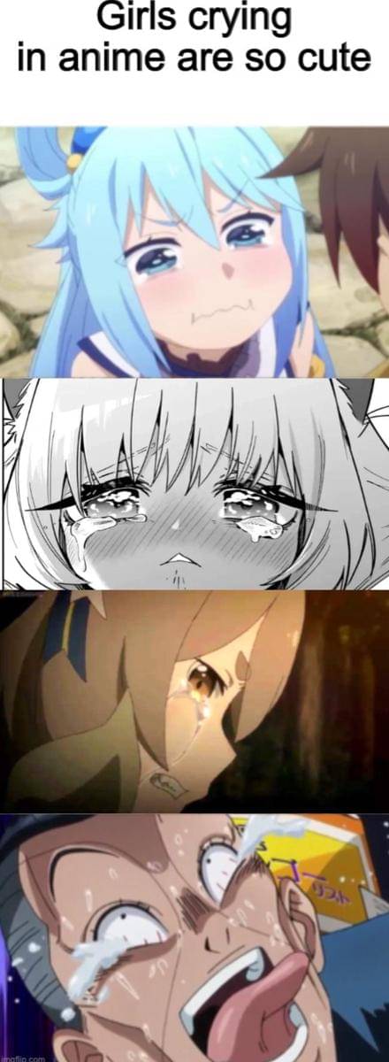 meme karakter anime nangis
