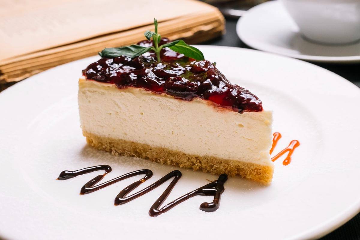 ilustrasi milk tea cheesecake 