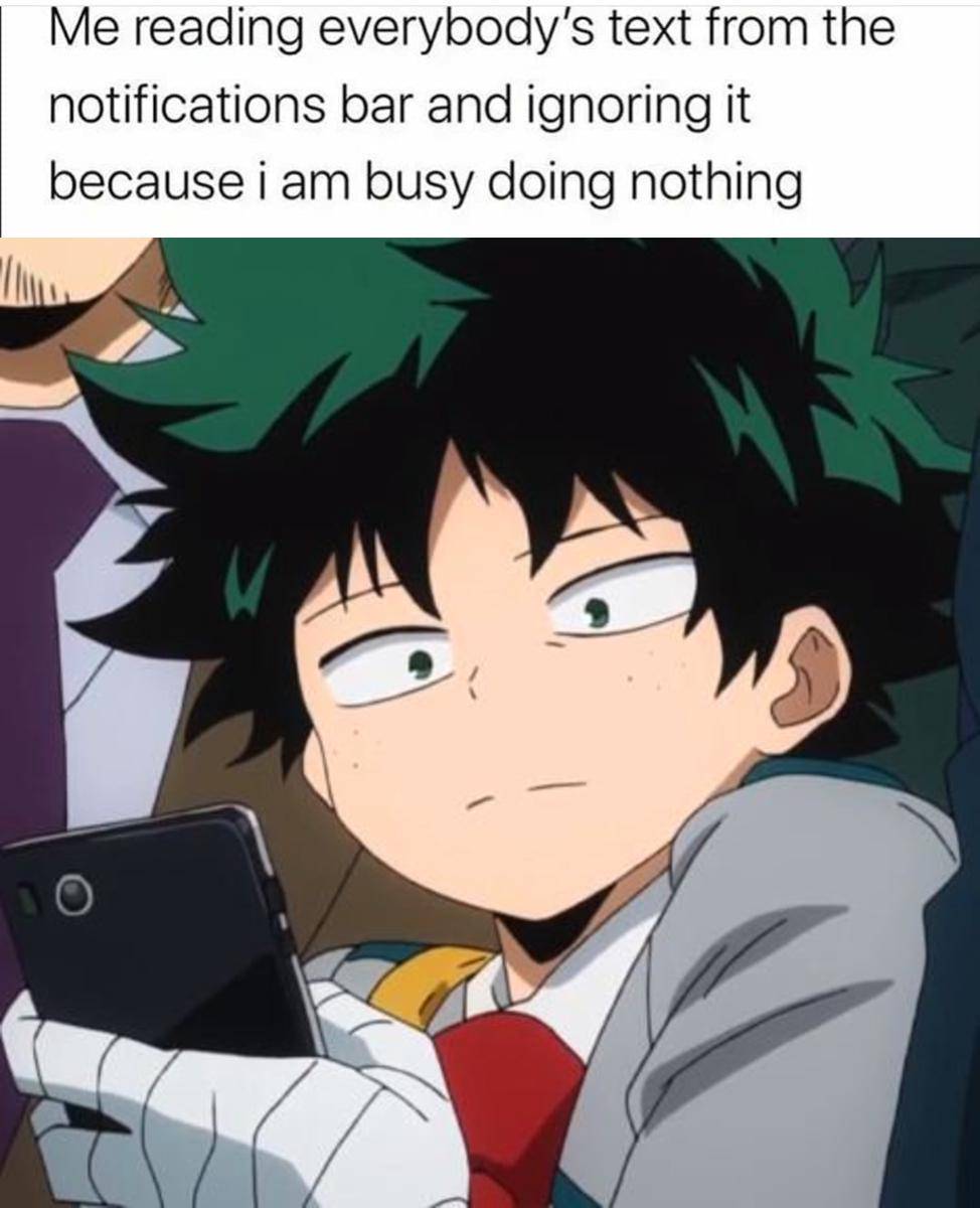 meme anime tentang notifikasi 