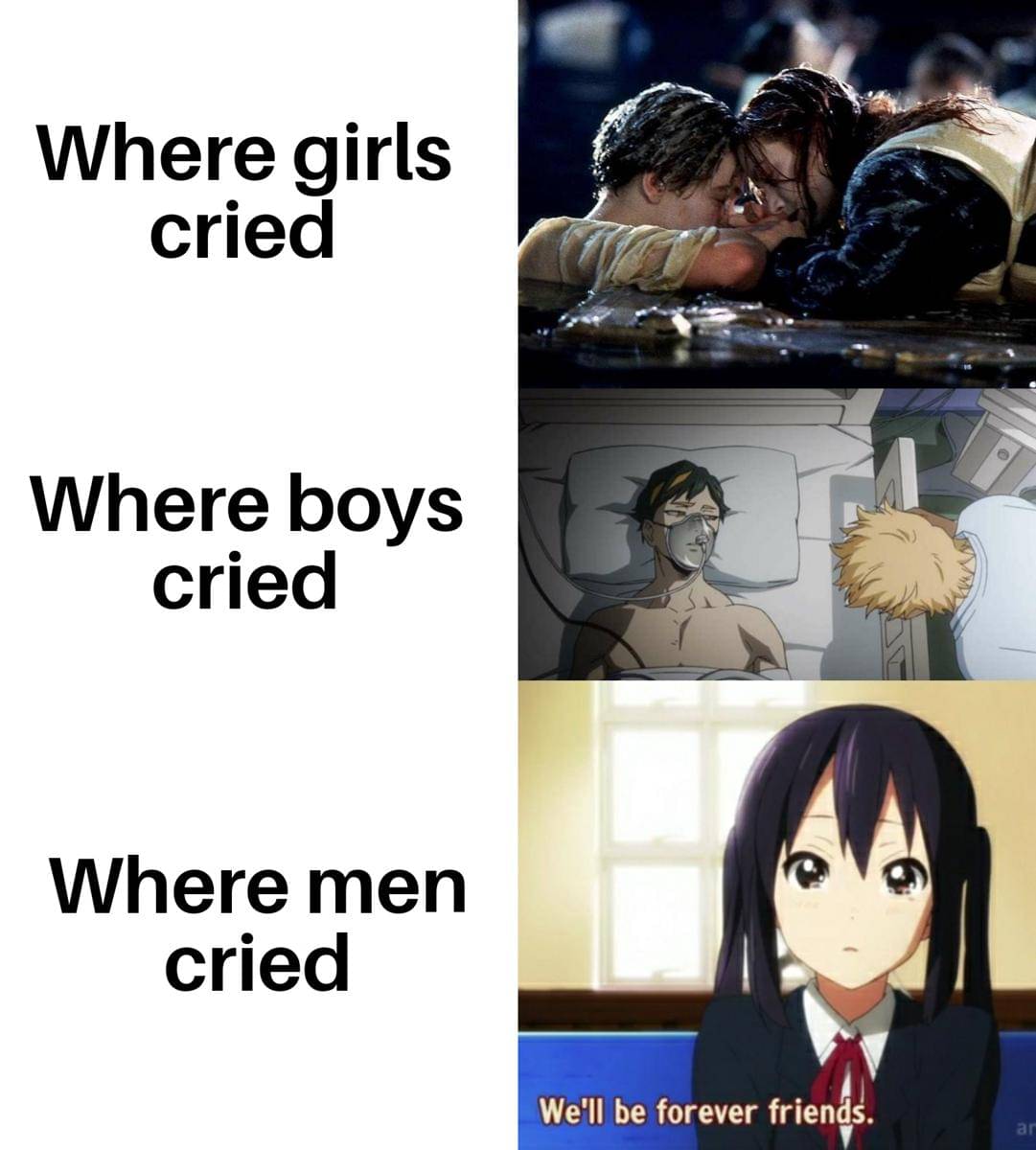 meme karakter anime nangis