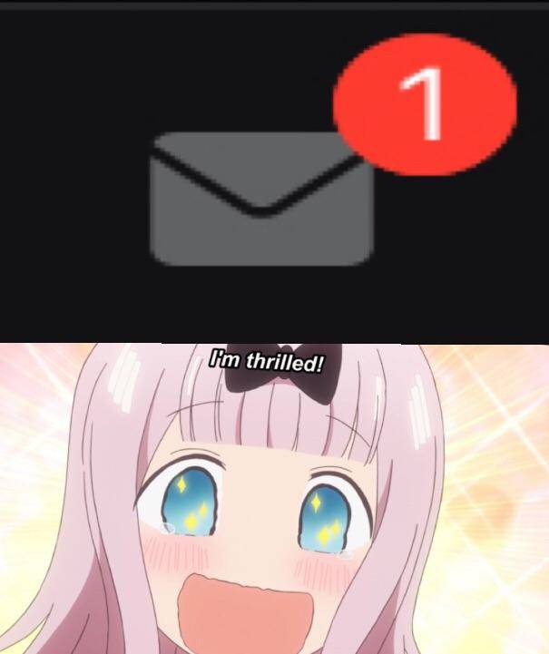 meme anime tentang notifikasi 