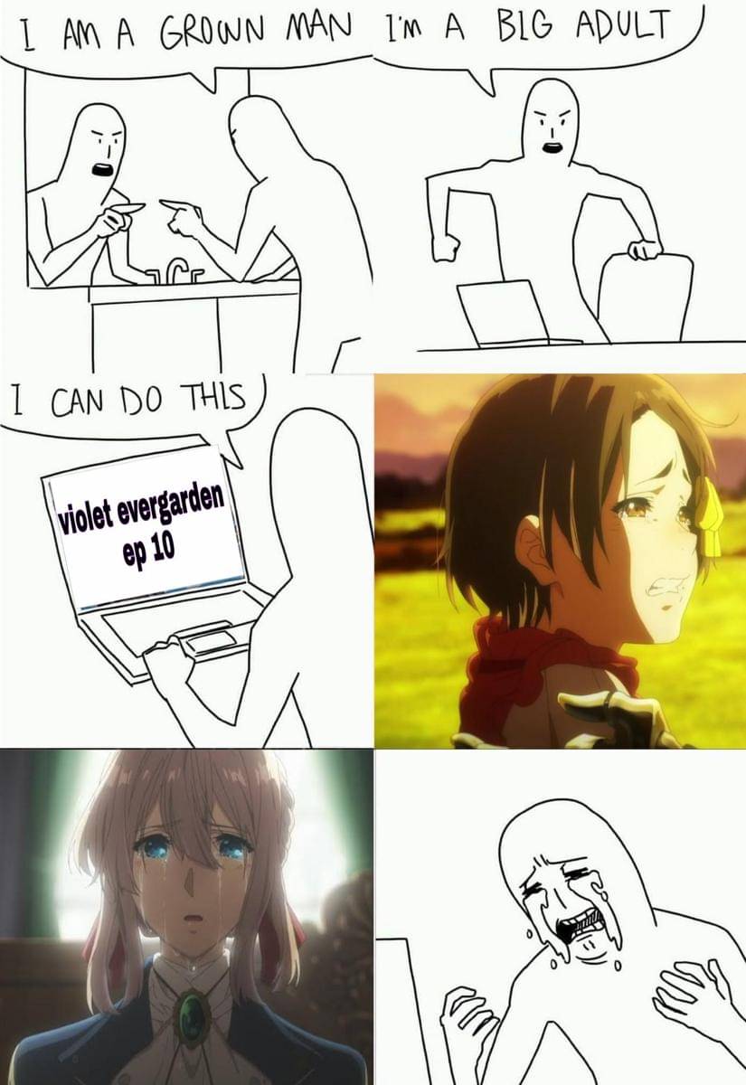 meme karakter anime nangis