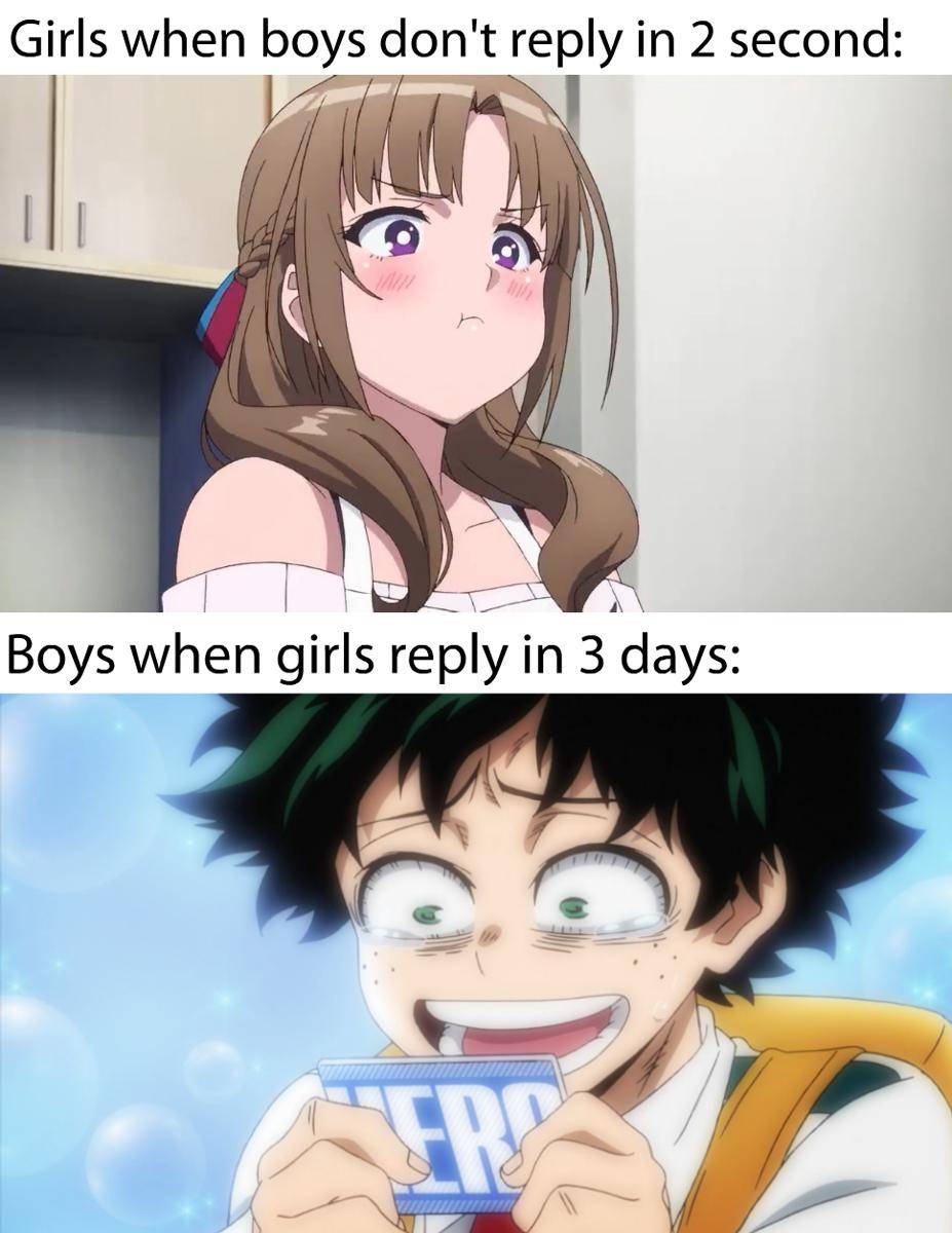 meme anime tentang notifikasi 