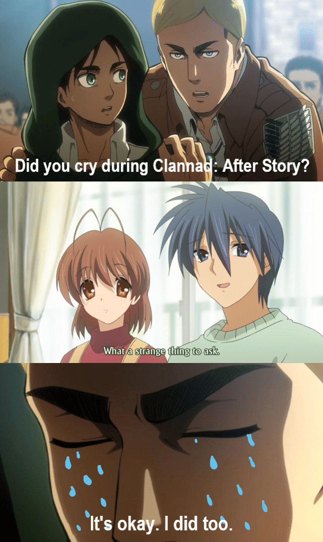 meme karakter anime nangis
