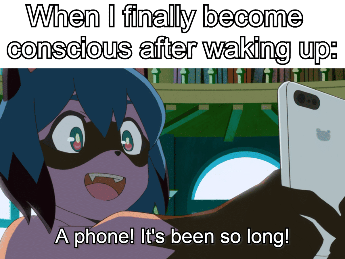 meme anime tentang notifikasi 