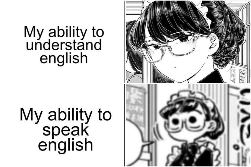 meme anime tentang bahasa Inggris