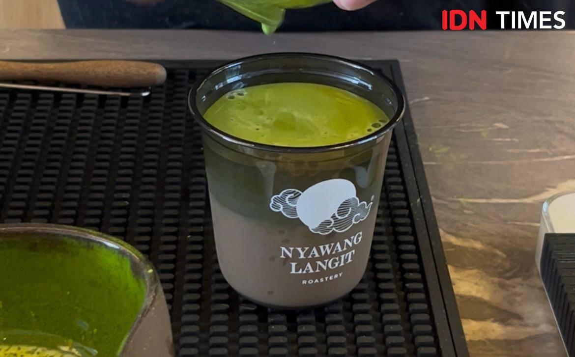 Potret matcha di Nyawang Langit Roastery, Bandung 