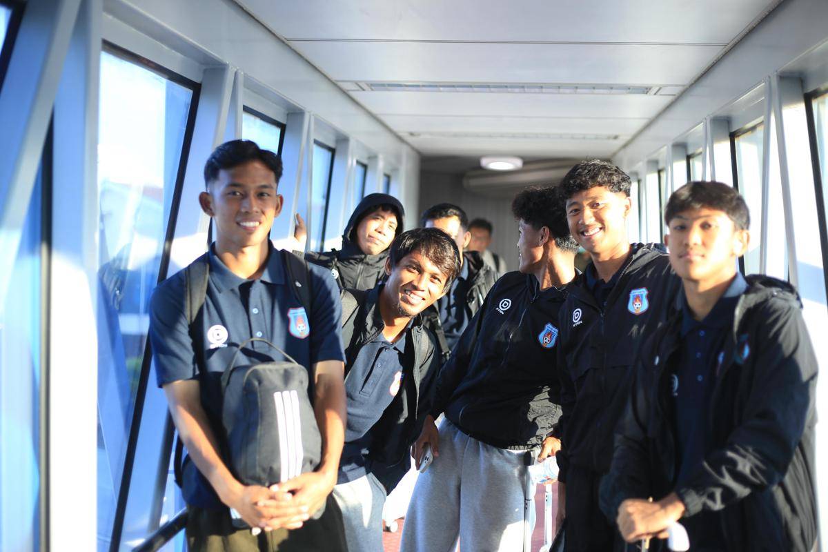 Pemain Sumsel United bertolak ke Bekasi jelang laga lanjutan Pegadaian Championship 2025/26 (Dok: MO Sumsel United)