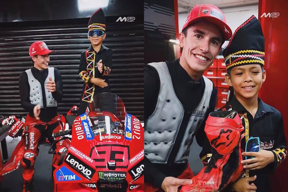 Rayyan pacu jalur ketemu Marc Marquez