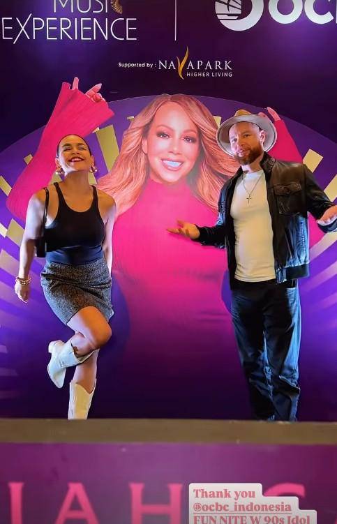 Artis Nonton Privat Konser Mariah Carey (Instagram.com/melaney_ricardo)