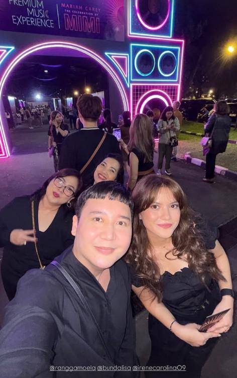 Artis Nonton Privat Konser Mariah Carey (Instagram.com/aruanmarsha)