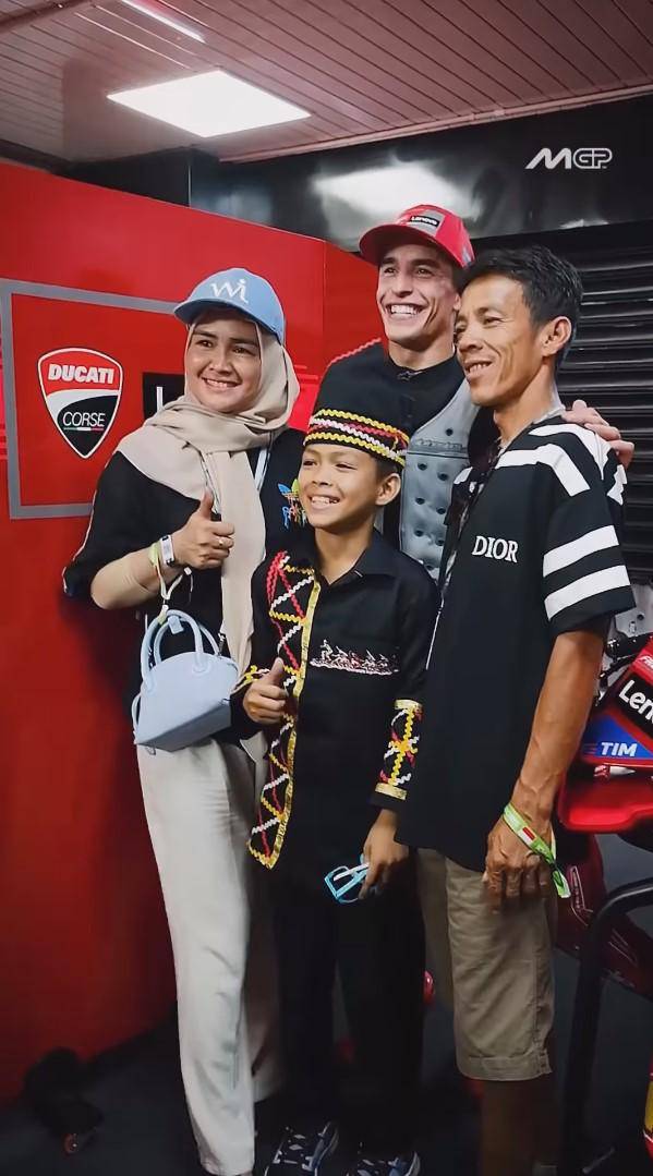 Rayyan pacu jalur ketemu Marc Marquez