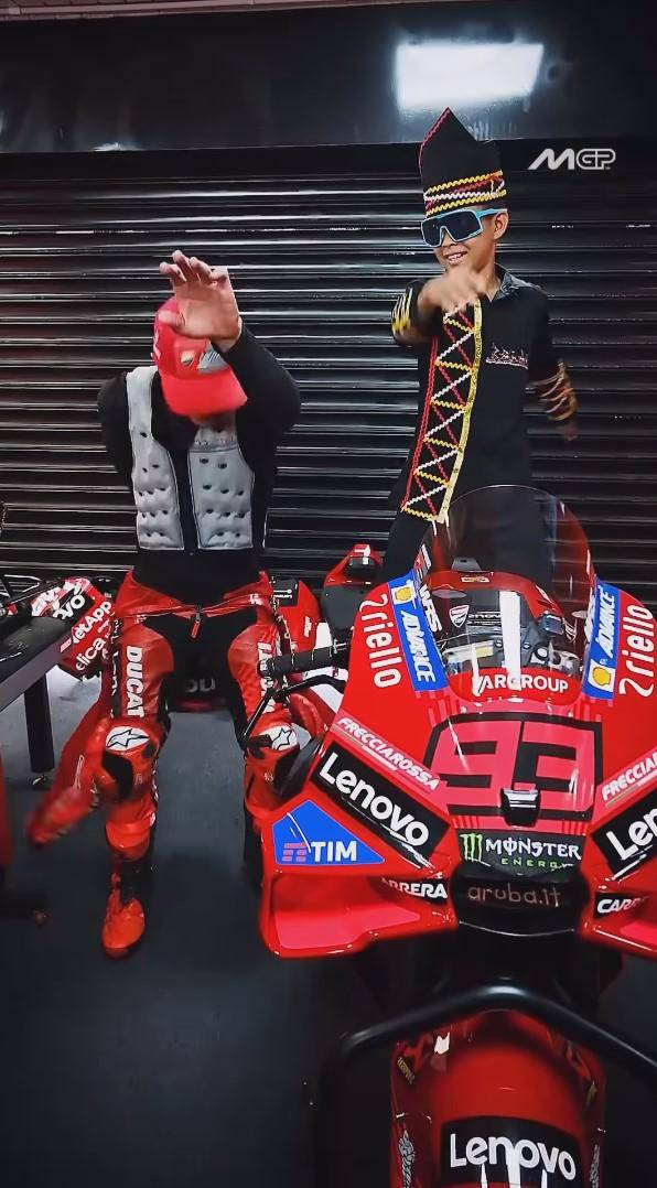 Rayyan pacu jalur ketemu Marc Marquez
