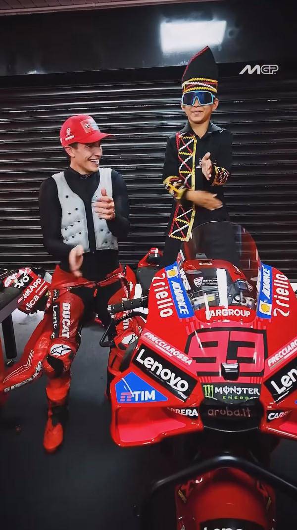 Rayyan pacu jalur ketemu Marc Marquez