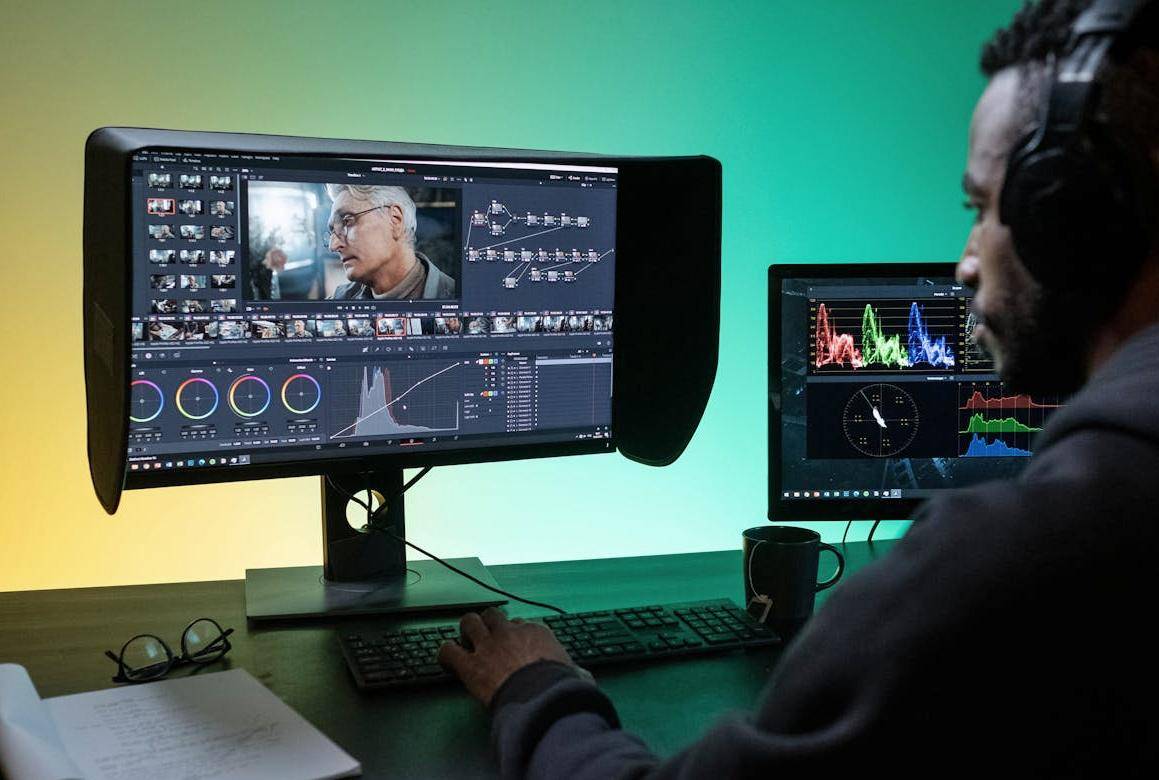 ilustrasi editing foto dan color grading 