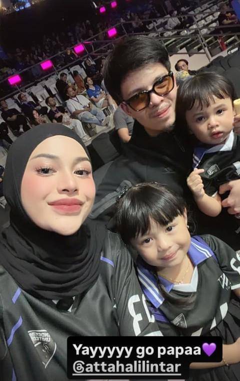 Aurel dan Aaliyah Dukung Atta-Thariq di Padel Clash (Instagram.com/aurelie.hermansyah)