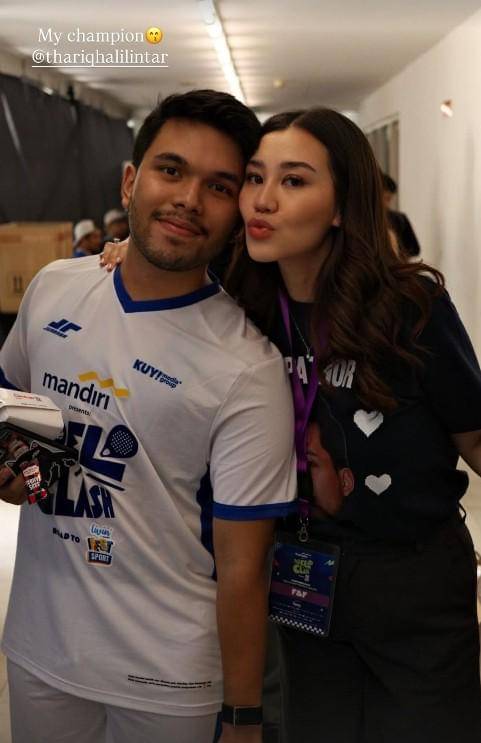 Aurel dan Aaliyah Dukung Atta-Thariq di Padel Clash (Instagram.com/aaliyah.massaid)