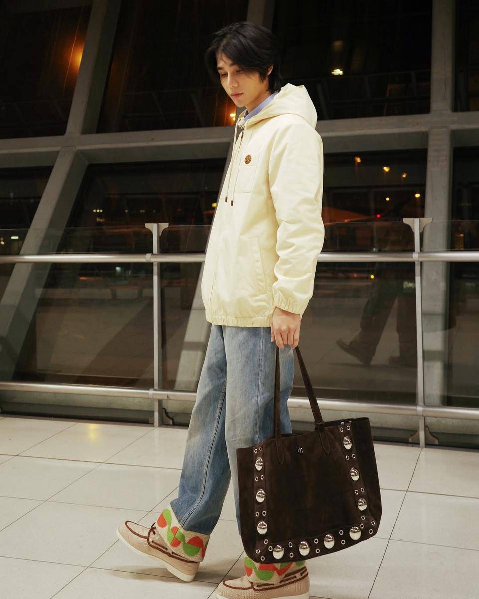 outfit airport look ala Jeff Satur (Instagram.com/jeffsatur)