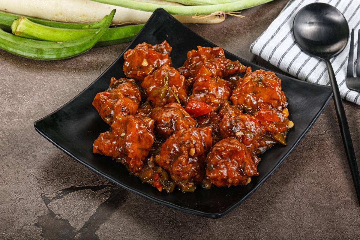 ilustrasi spicy chicken Manchurian 