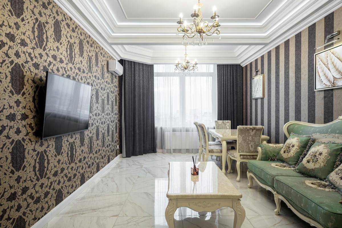 ilustrasi interior ruang tamu mid century (unsplash.com/The Prototype)