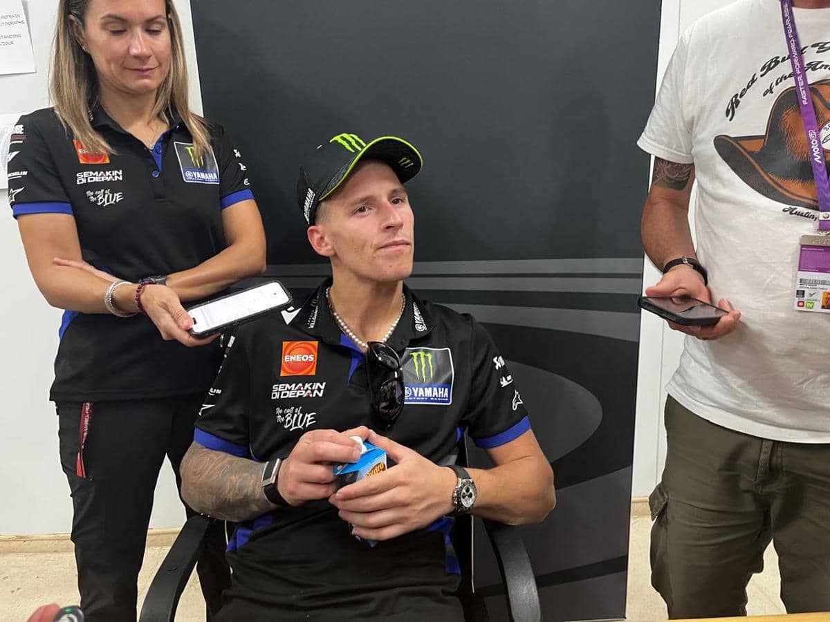 Fabio Quartararo saat MotoGP Mandalika. (IDN Times/Linggauni)