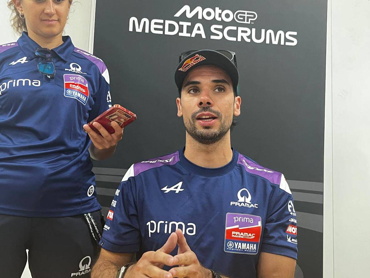 Pembalap MotoGP, Miguel Oliveira di Sirkuit Mandalika. (IDN Times/Linggauni)