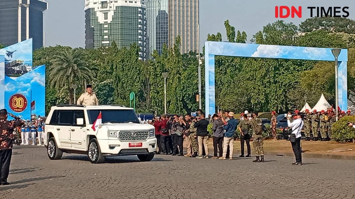 Prabowo Bakal Jadi Inspektur Upacara HUT ke-81 TNI Besok 