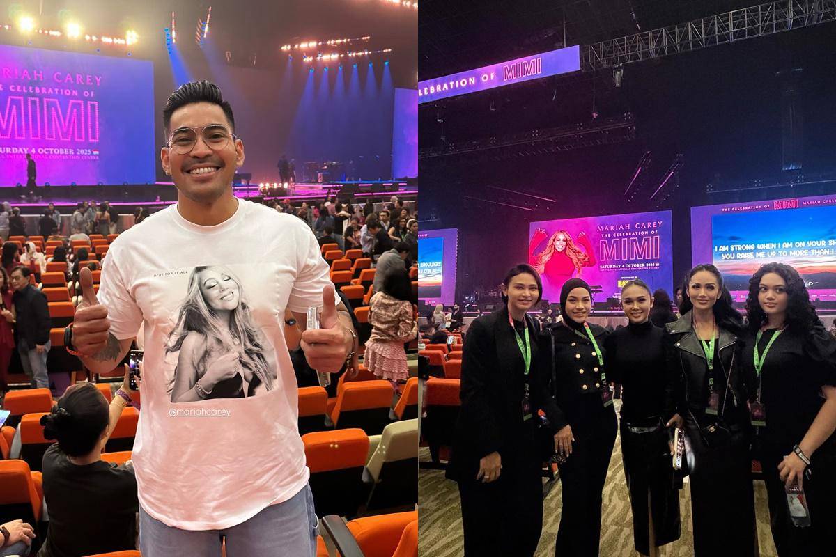 artis nonton Mariah Carey