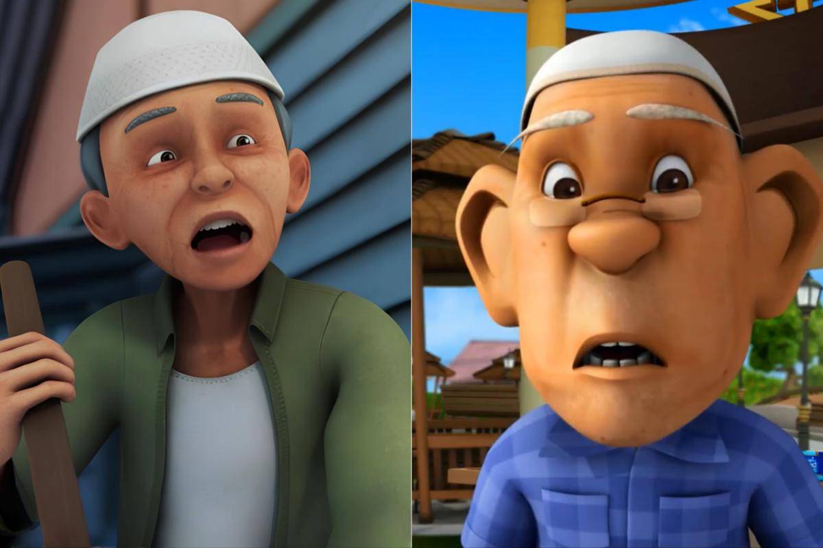 kemiripan tokoh Tok Dalang "Upin & Ipin" dengan Tok Aba "BoBoiBoy" 
