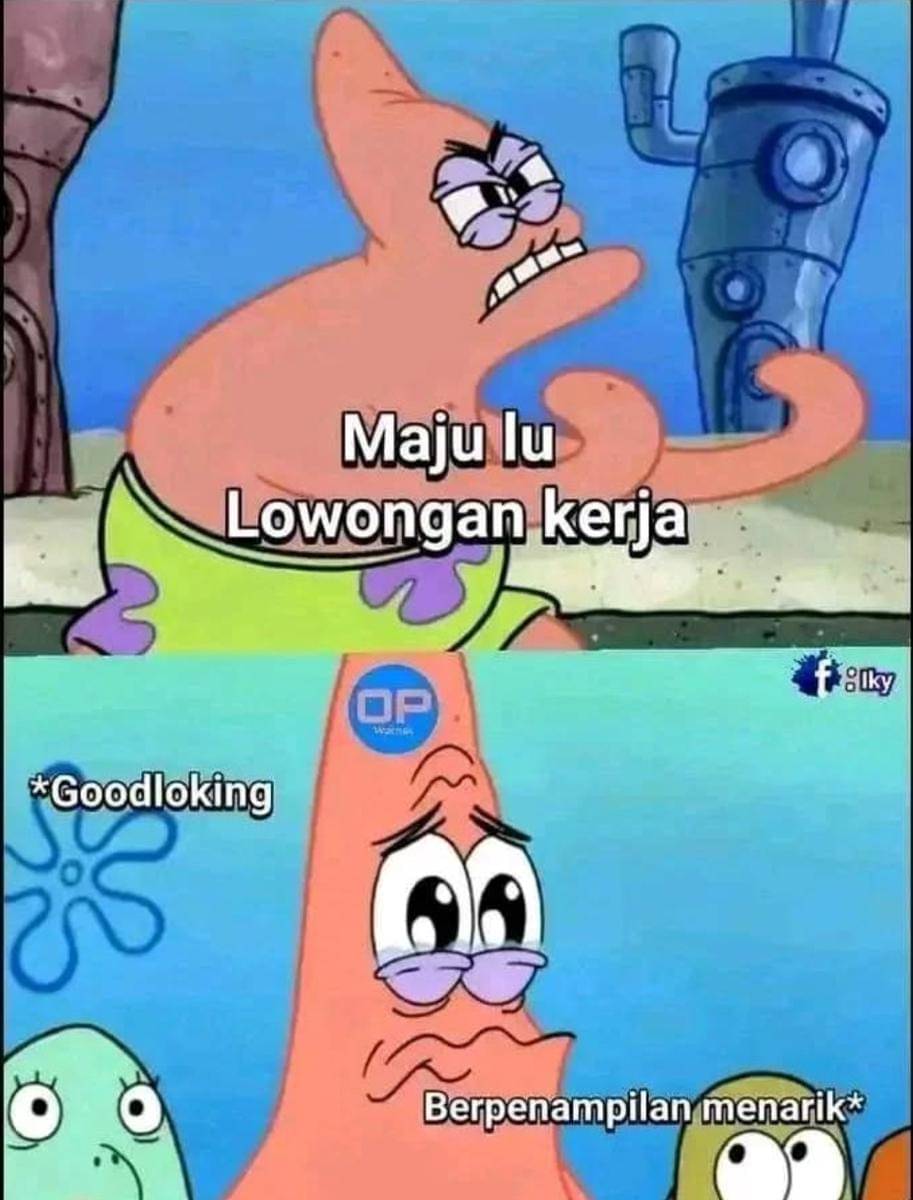 meme nasib gak good looking