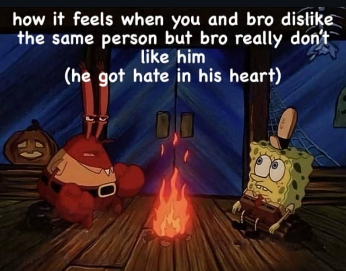 meme SpongeBob tentang abang cowok