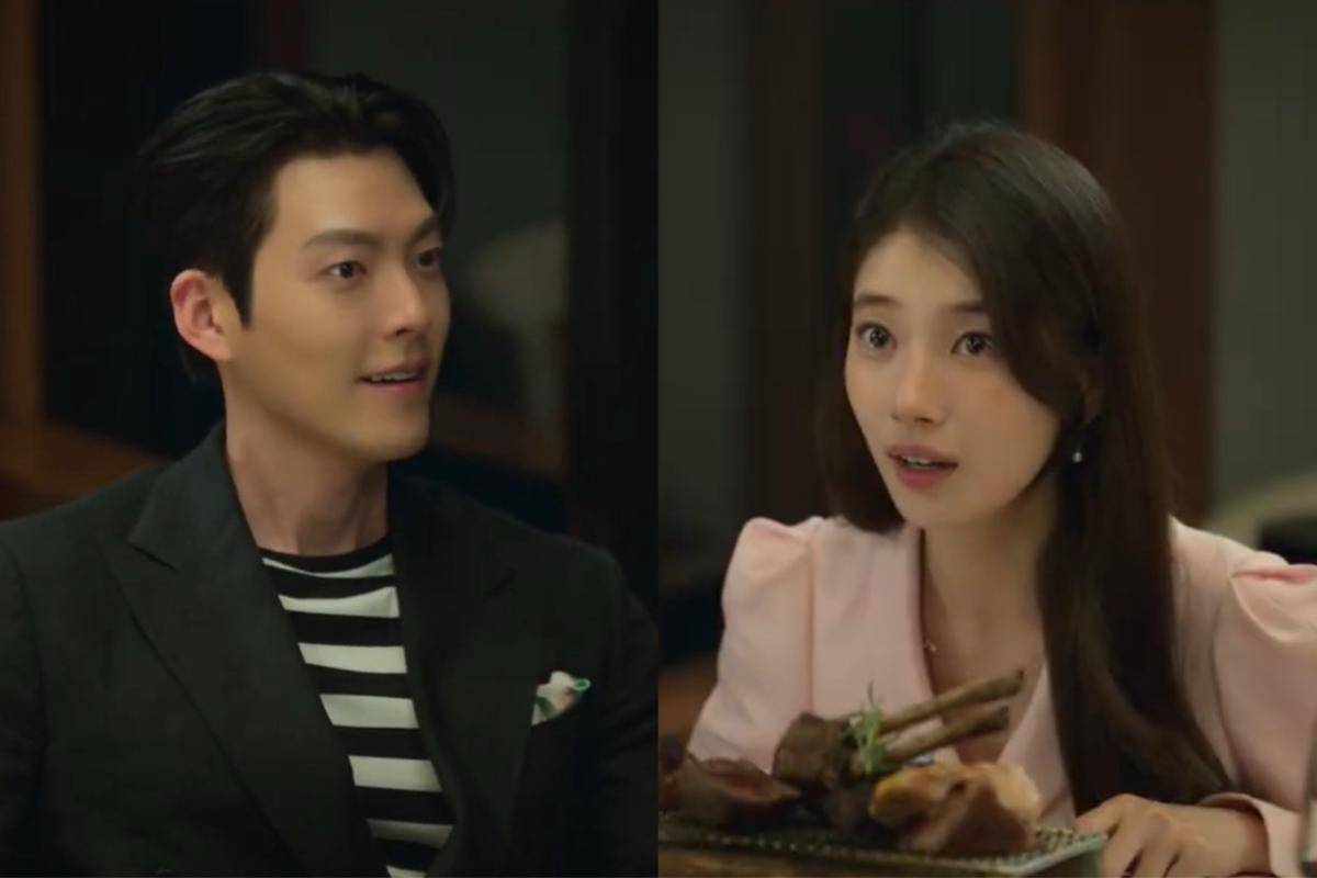 Genie (Kim Woo Bin) dan Ki Ka Young (Bae Suzy) dalam drakor Genie, Make a Wish (dok. Netflix/Genie, Make a Wish)