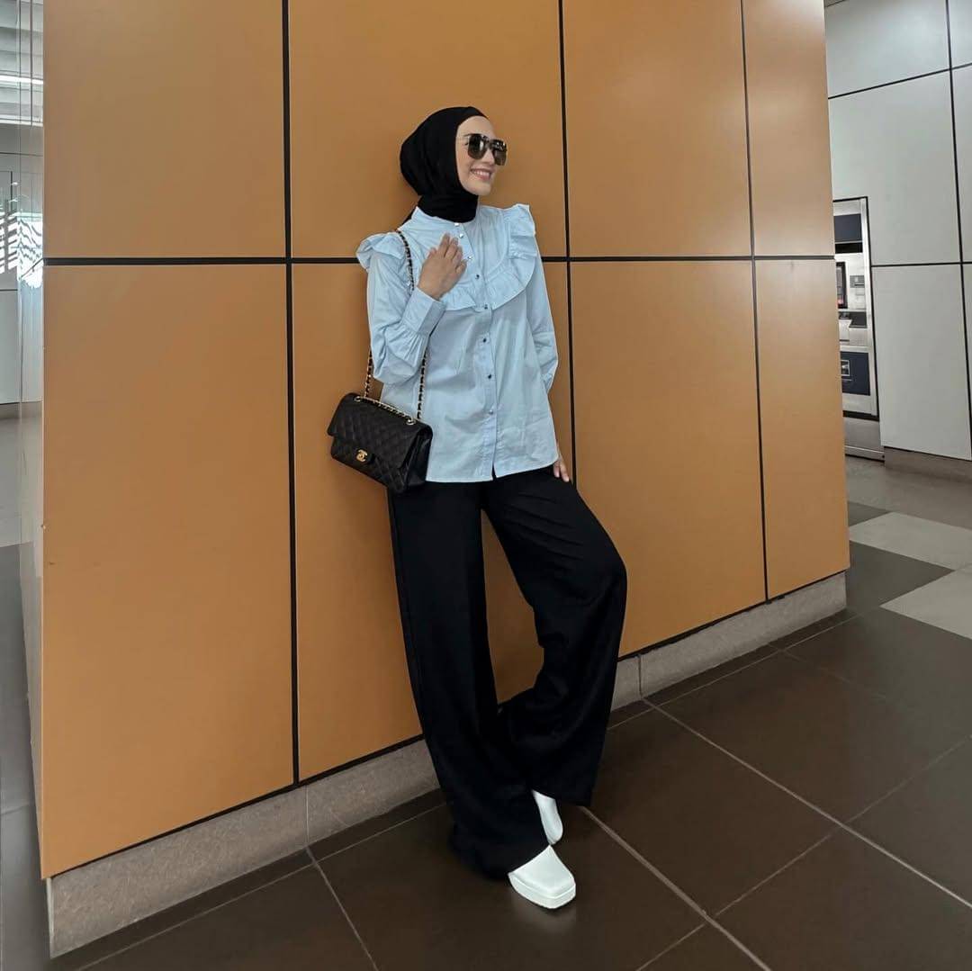 outfit hijab dengan celana (instagram.com/citraciki)