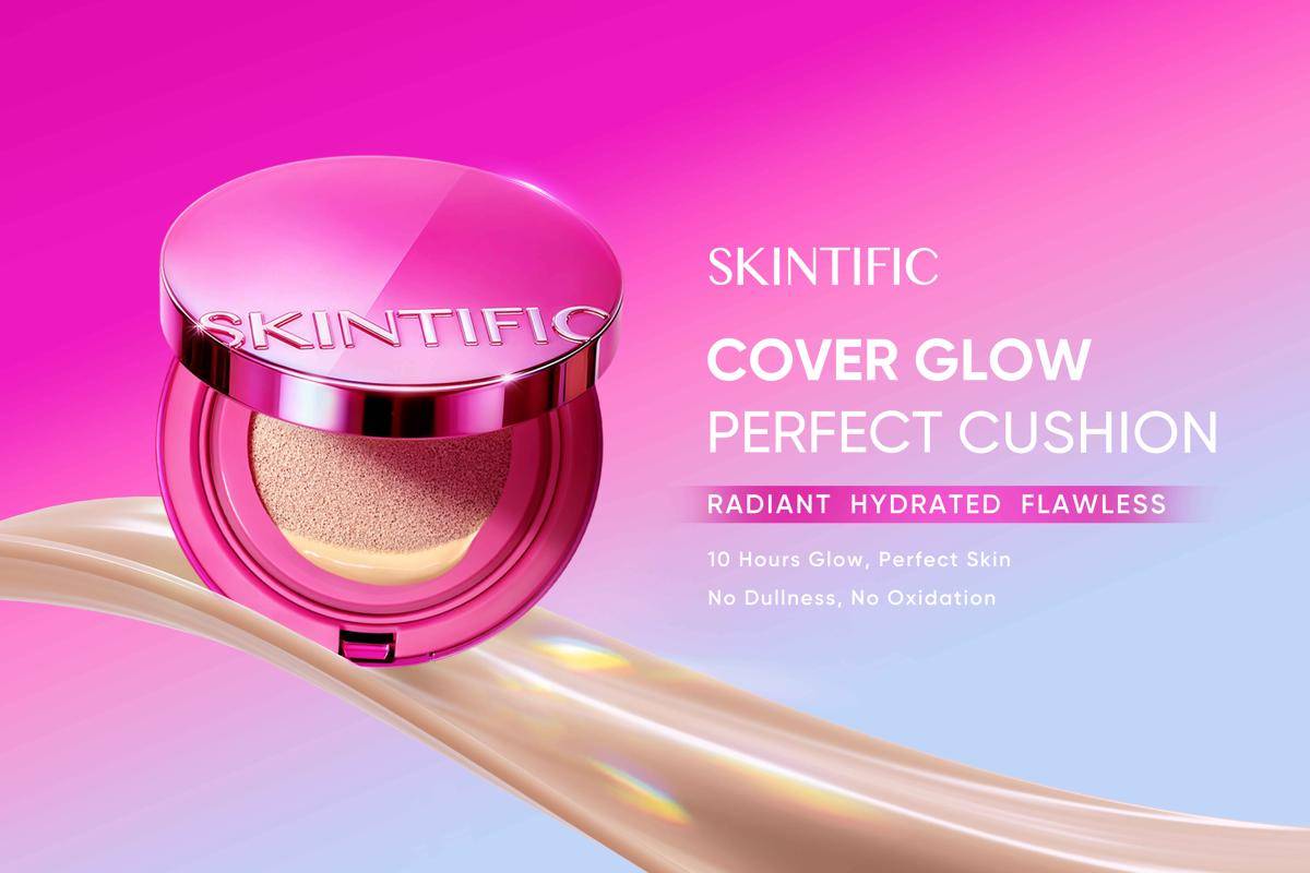 Skintific Cover Glow Perfect Cushion/Pink Glow Cushion (dok. rilis)