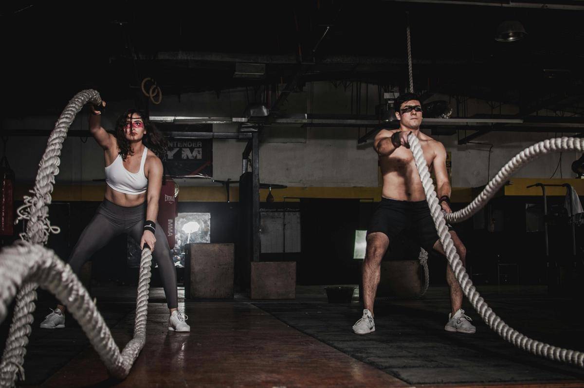 Ilustrasi olahraga crossfit