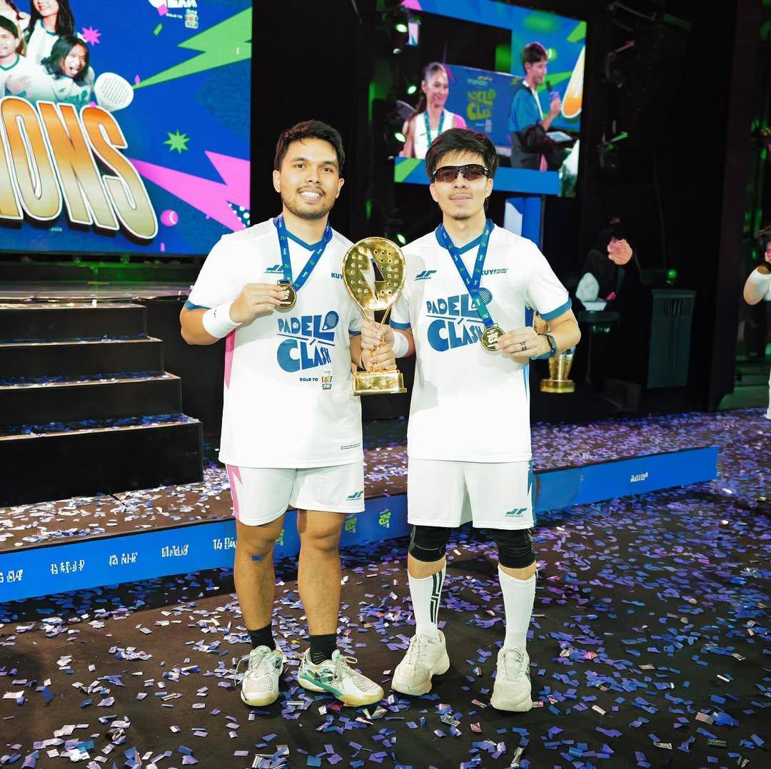 potret Atta dan Thariq menang turnamen padel 