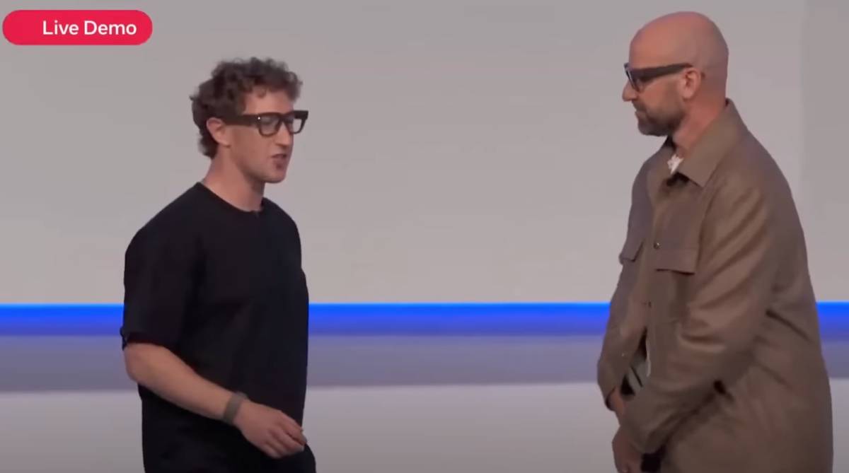 live demo Meta Ray-Ban Display di ajang Meta Connect 2025