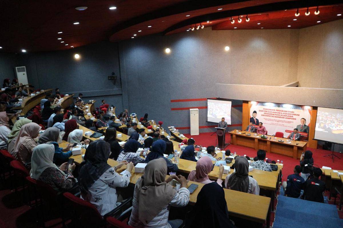 Universitas Bandar Lampung (UBL) Resmi Meluncurkan Program Studi Doktor (S3) Hukum