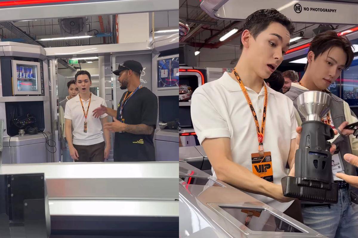 Vernon dan Dino SEVENTEEN di F1 Singapore Grand Prix 2025