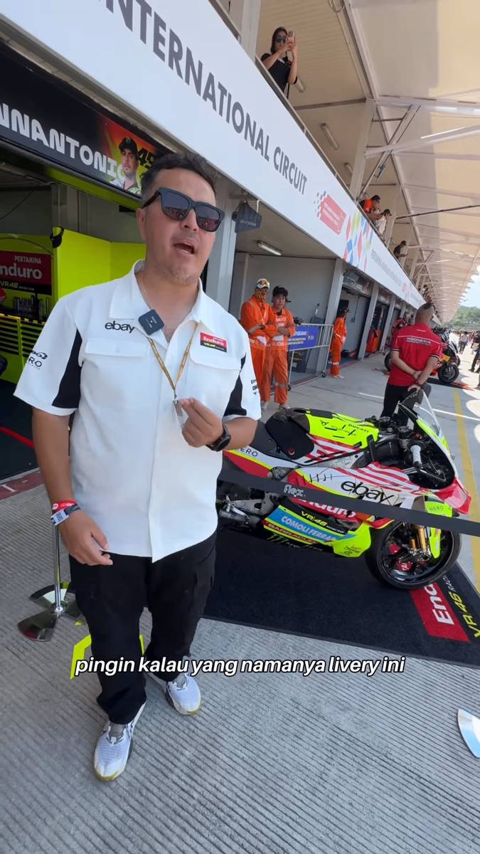 Rifat Sungkar nonton MotoGP Mandalika 2025