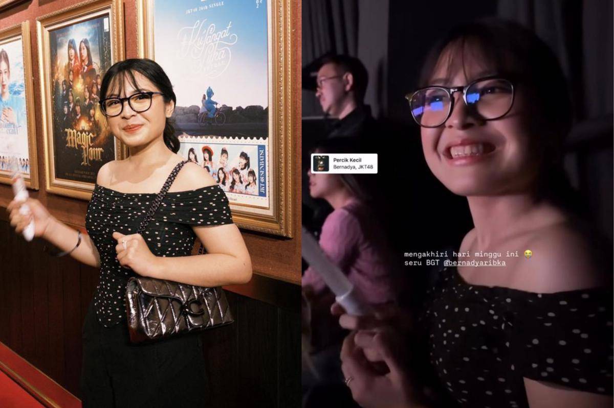 Bernadya Ribka nonton ke Teater JKT48