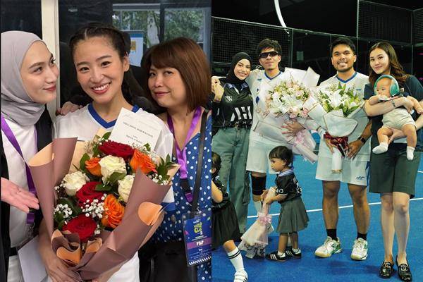 Artis Nonton Padel Clash (instagram.com/melodylaksani92)