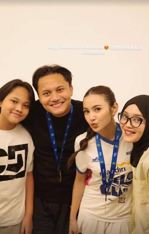 Artis Nonton Padel Clash (instagram.com/rizkyfbian)
