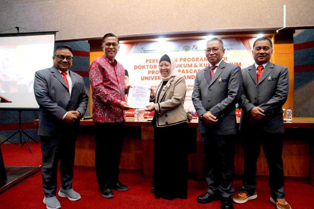 Universitas Bandar Lampung (UBL) Resmi Meluncurkan Program Studi Doktor (S3) Hukum